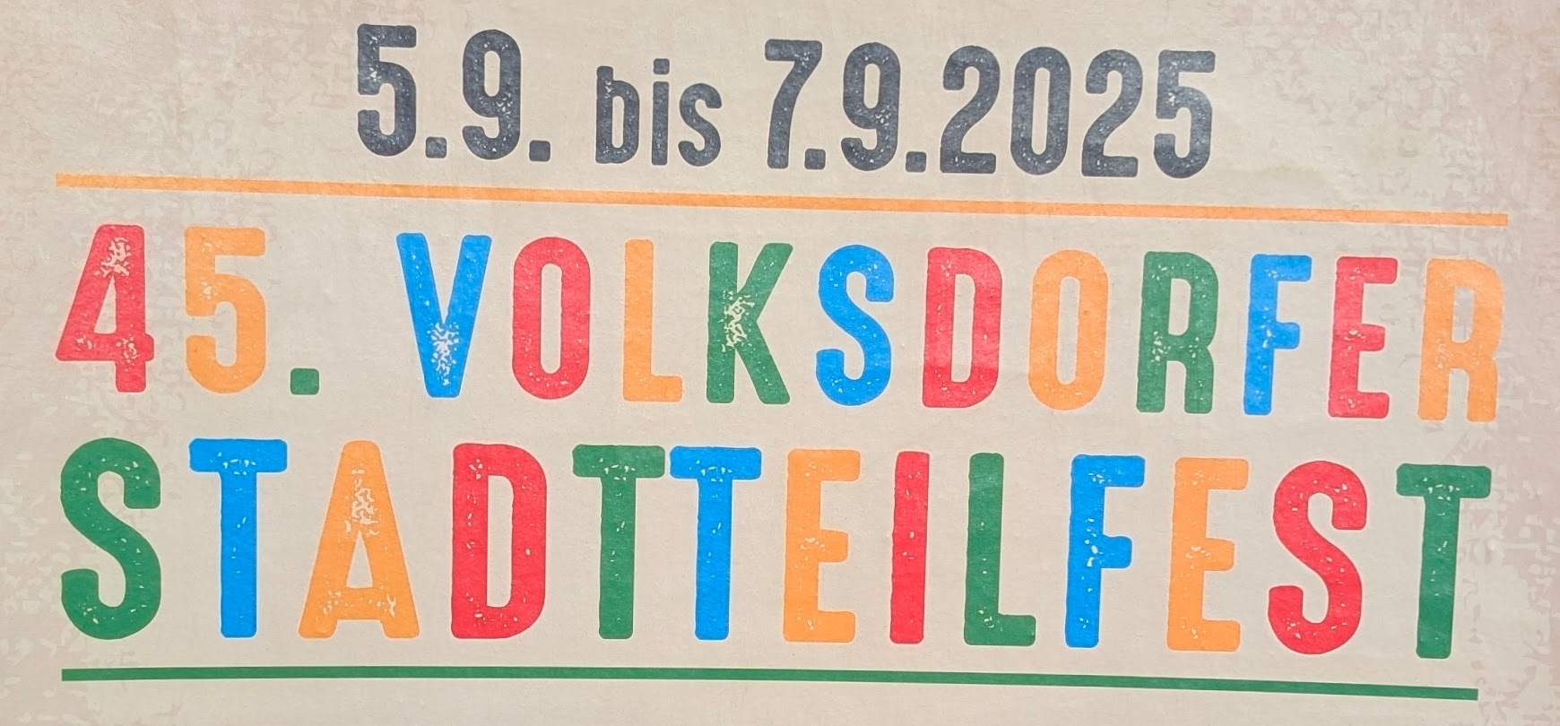 45. Volksdorfer Stadtteilfest